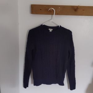 LLBean Navy Fisherman Sweater